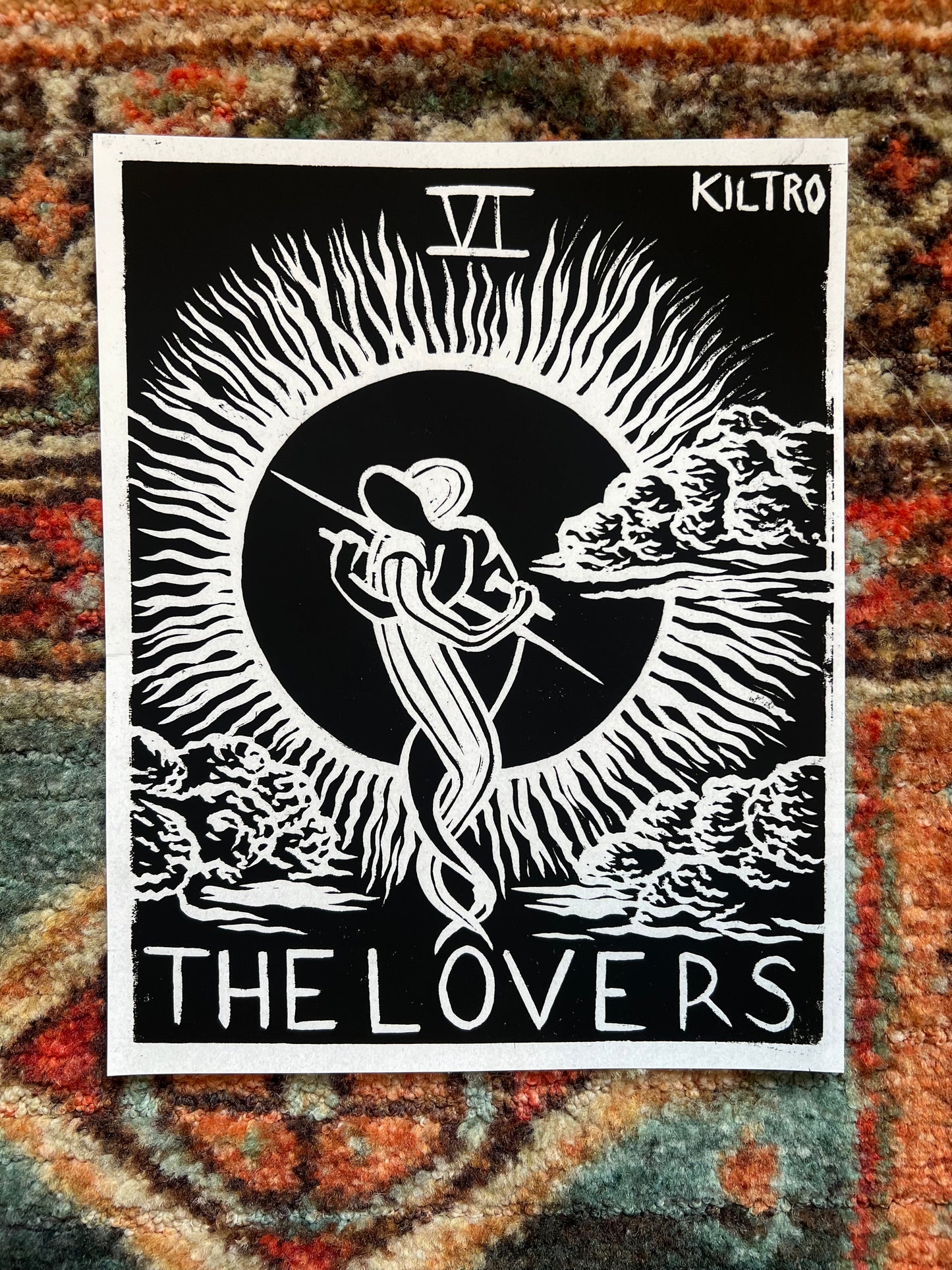 "The Lovers" Tarot Card Print