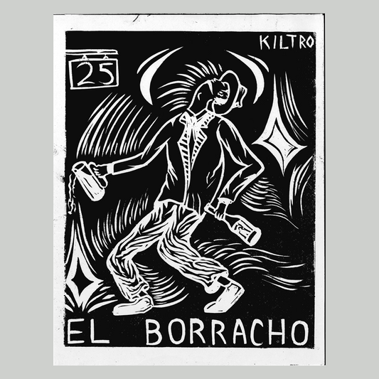El Borracho" Tarot Card Print