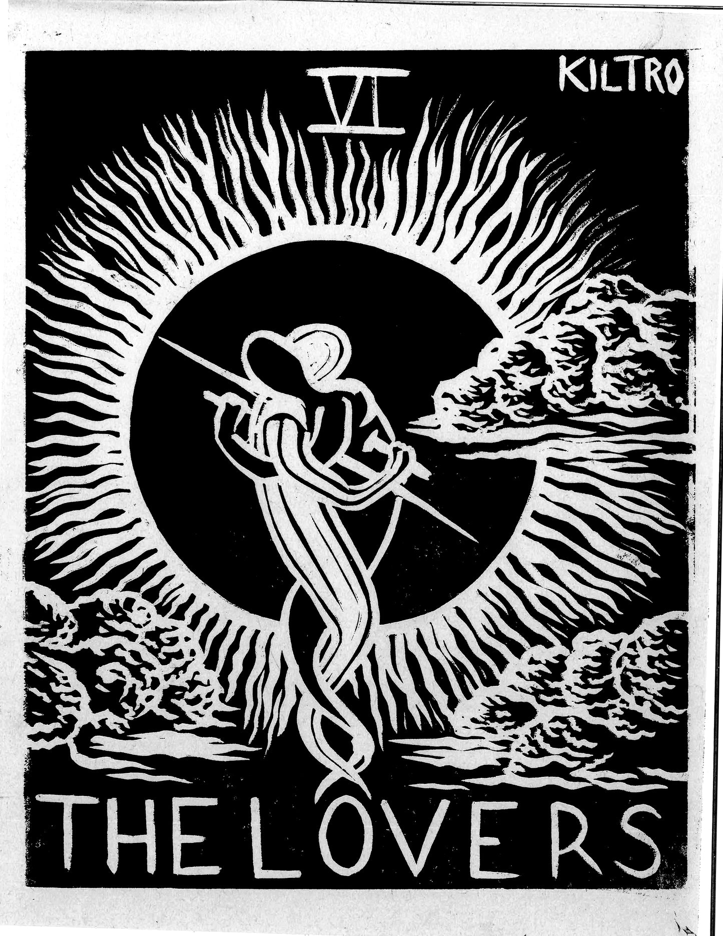 "The Lovers" Tarot Card Print